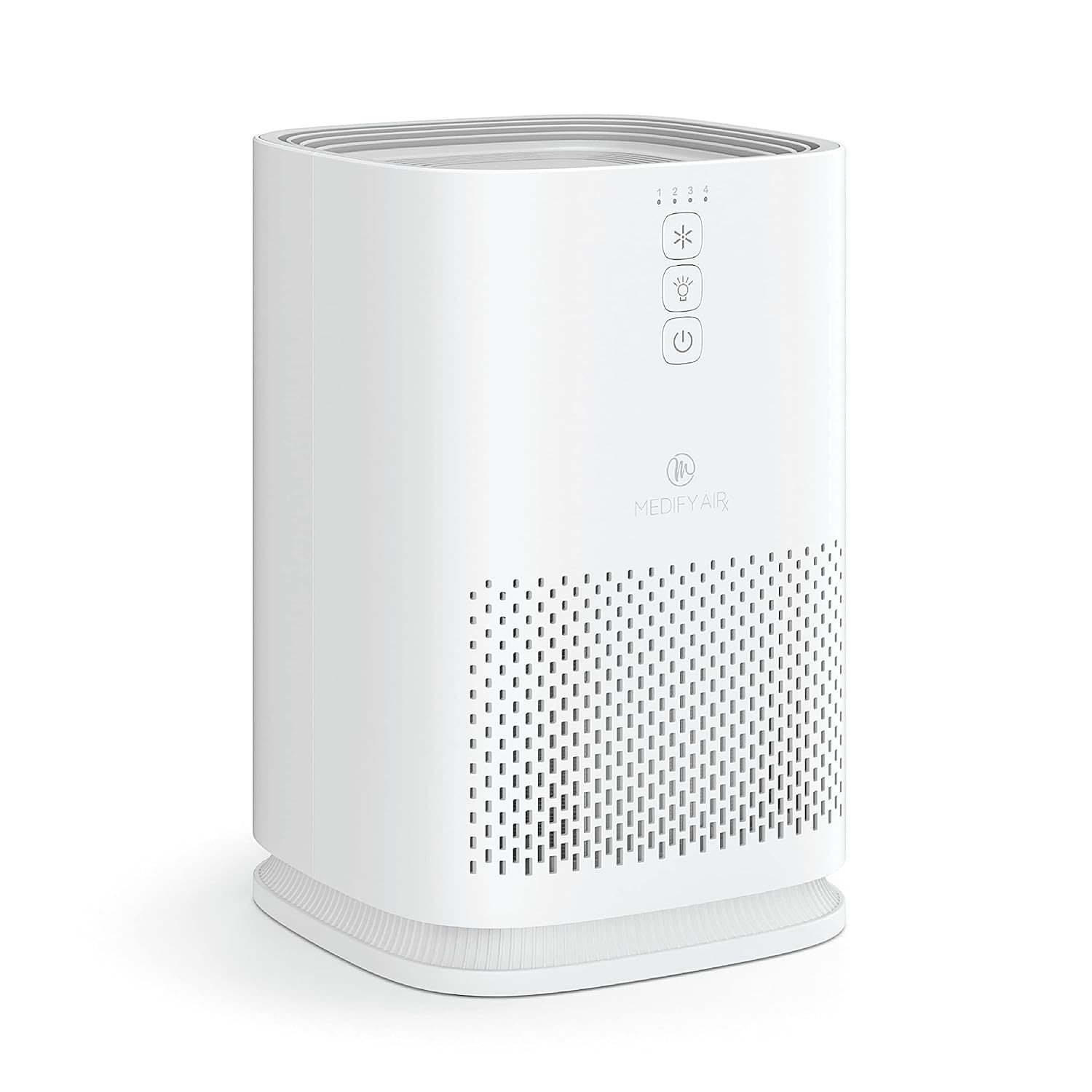 Purificador de ar Medify MA-14 com filtro HEPA H13 verdadeiro | 44 metros quadrados por hora para fumaça, odores, pólen, animais de estimação | Remoção para 0,1 mícrons | Branco, pacote com 1