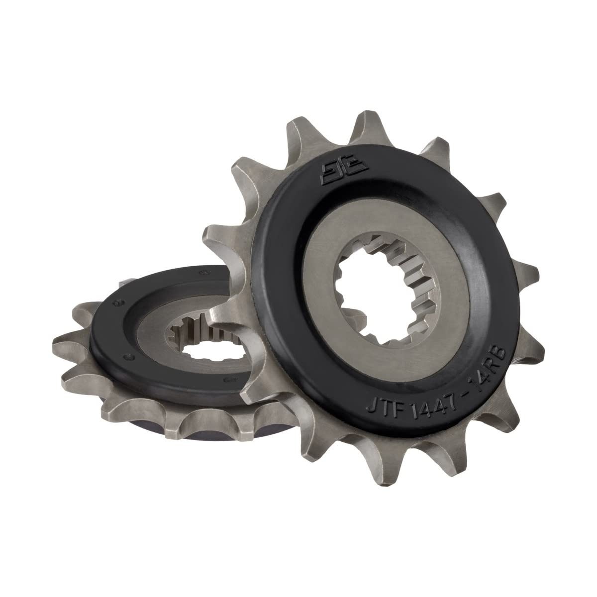 JT Sprockets JTF1447.14RB: Roda Dentada Frontal 14 Dentes Acolchoada para Motos