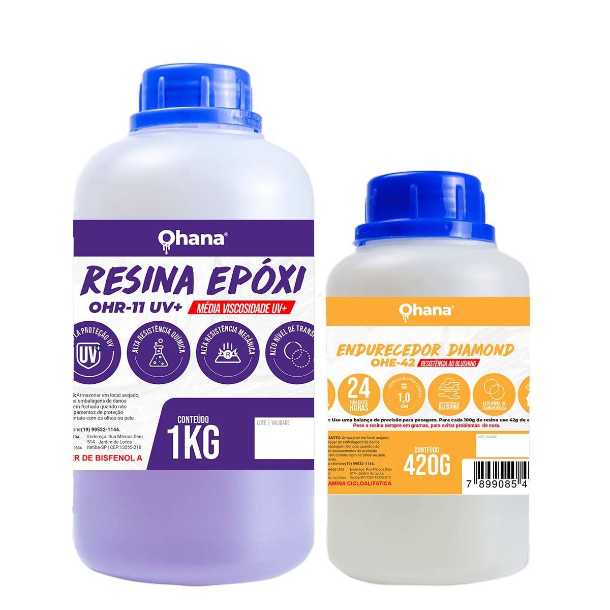 Resina Epóxi Diamond 1,42Kg: Acabamento Profissional e Brilho Intenso para Seus Projetos
