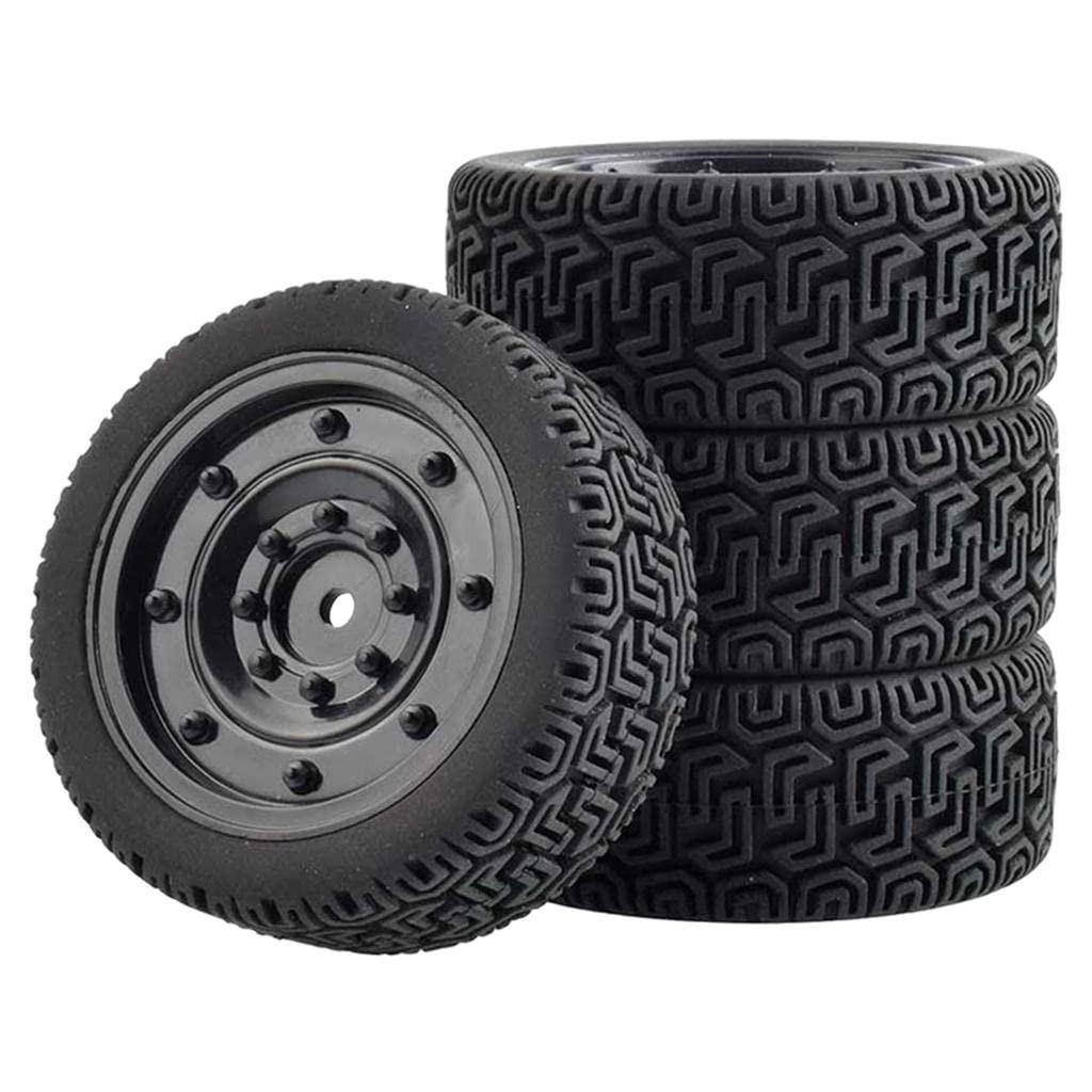 Pacote 4 Rodas Wltoys 144001 1/10: Tração e Durabilidade para Seu Carro RC
