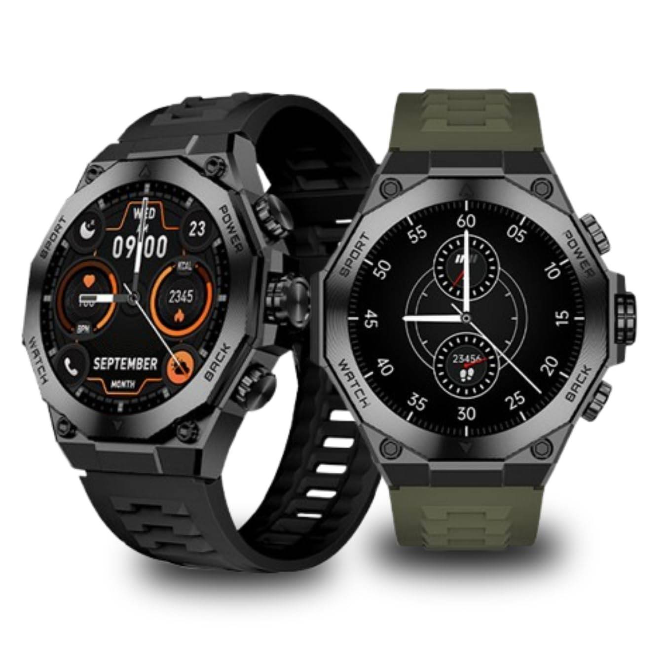 Smartwatch AM18 Premium: Tela AMOLED 1.46", NFC, Chamadas Bluetooth e Bateria de 30 Dias