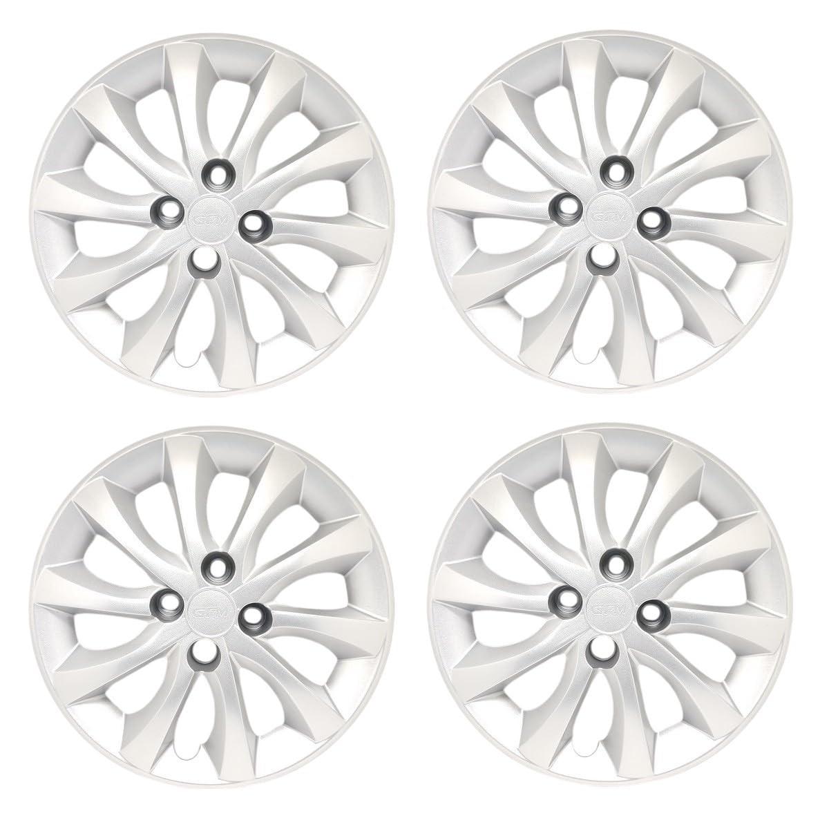 Kit 4 Calotas Prata Aro 15 para Fiat Idea (2014-2016) - Design Moderno e Proteção
