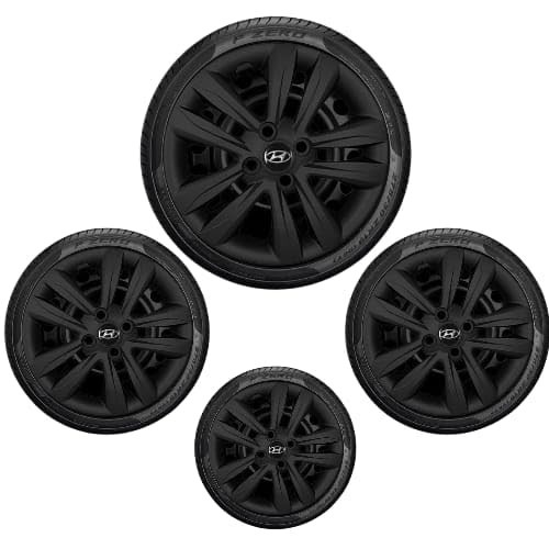 Jogo 4 Calotas Aro 15 Hyundai HB20 Preto Fosco - Estilo e Proteção