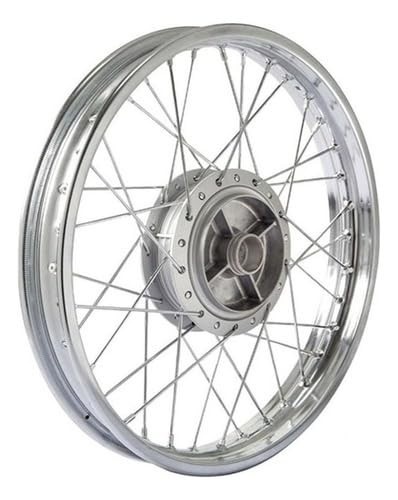 Roda Traseira Cromada CG Titan Fan 150 (2004-2017) - Raio 4mm Completa