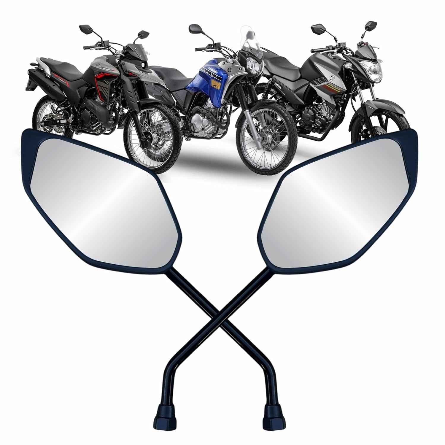 Par de Retrovisores Premium para Yamaha Crosser, Lander, XJ6, Tenere e Factor 150