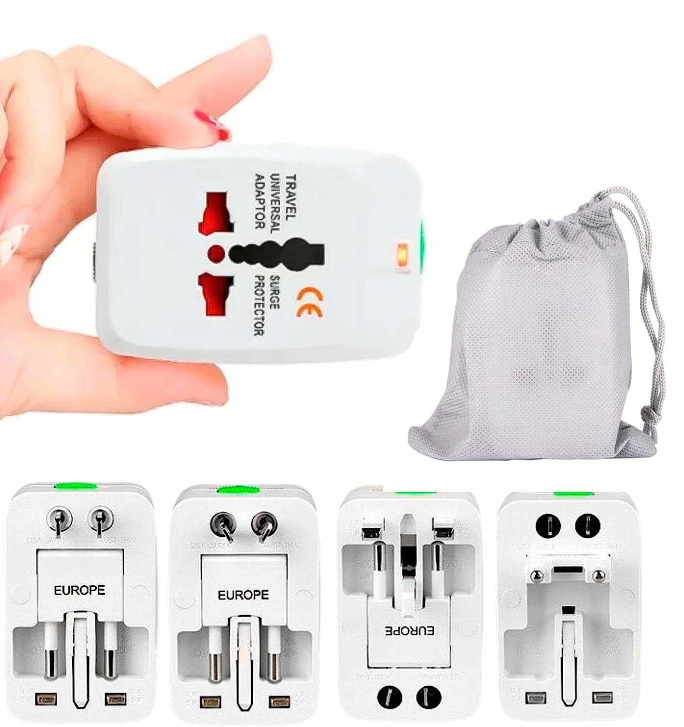 Adaptador Tomada Universal Bivolt: Conecte-se em +150 Países | Viagem Sem Preocupações