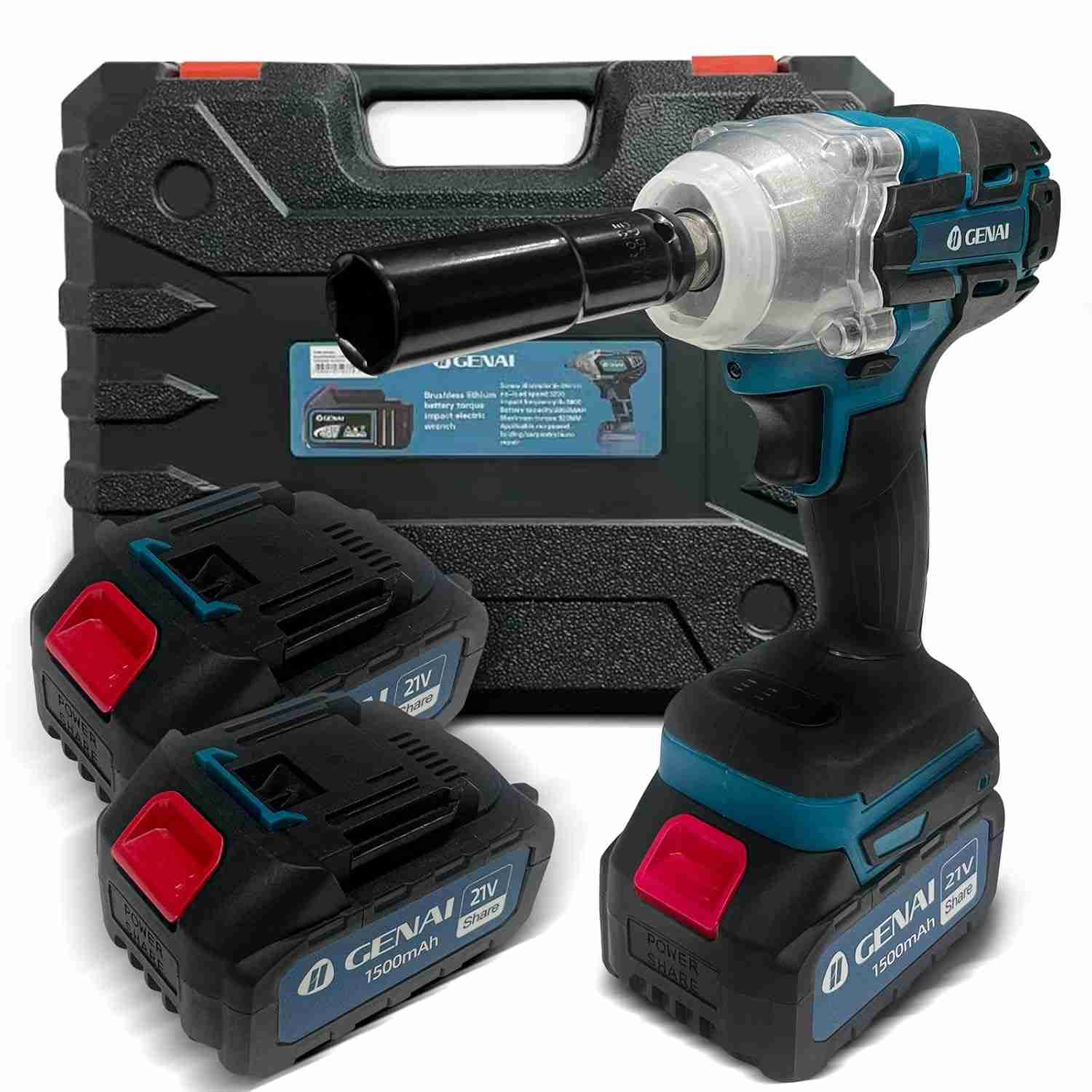 Chave de Impacto 21V 1500mAh: Potência e Versatilidade para Seus Projetos!