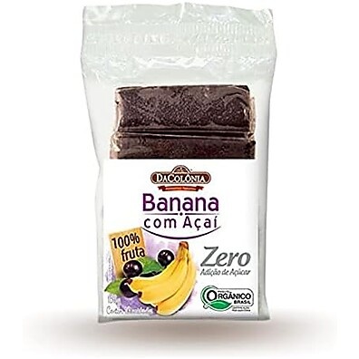 Barrinha Banana Açaí Zero Açúcar DaColônia 150g