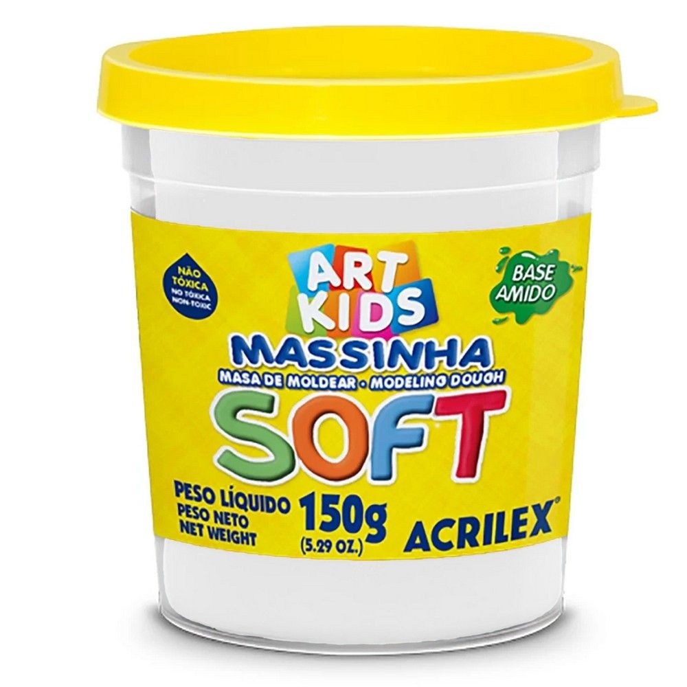 Massinha Acrilex Soft: Diversão e Cor em 150g!