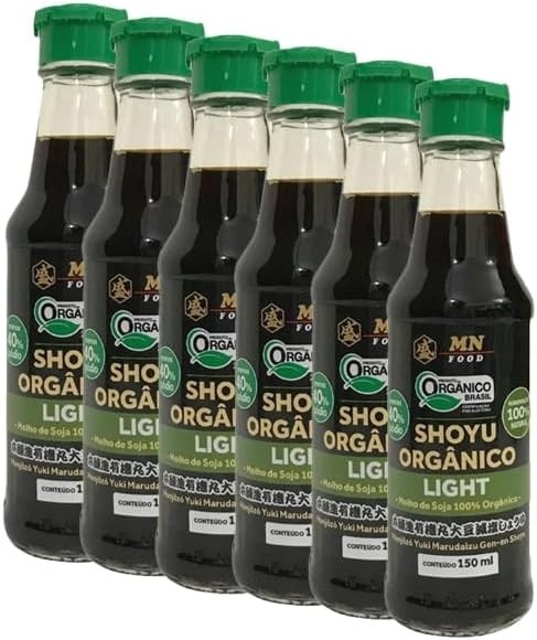 Kit 6X: Shoyu Orgânico Light MN Food 150ml