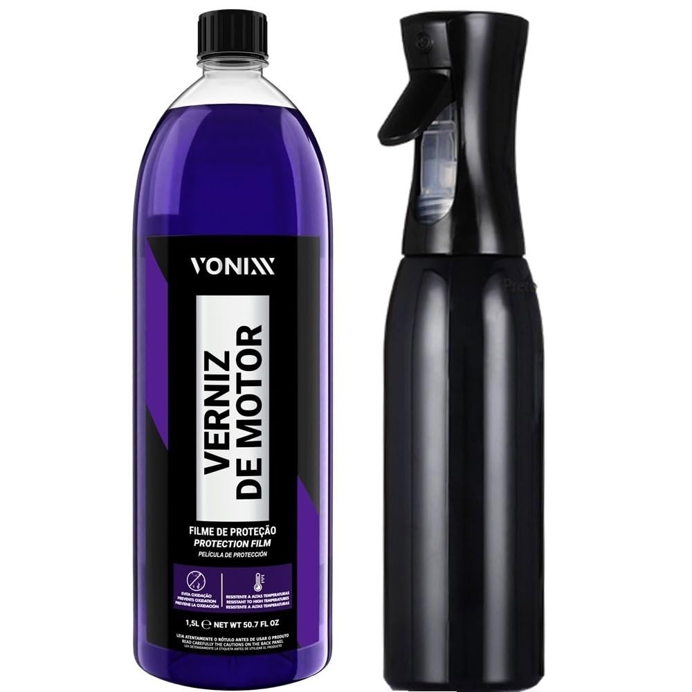 Kit Verniz de Motor 1,5l Vonixx Borrifador Spray Contínuo Karbox