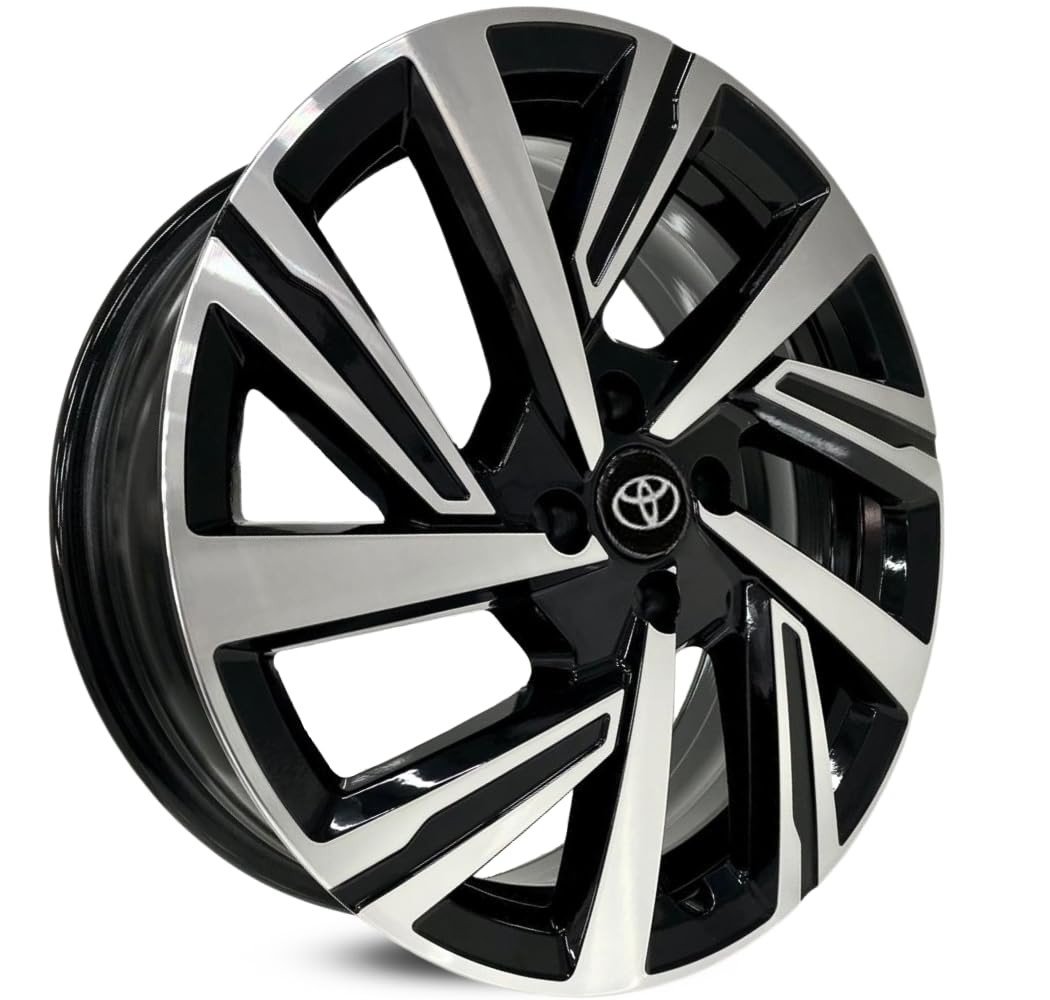 4 RODAS KR S46 YARIS ETIOS/ARO 15X6 / (4X100) ET38 cor:preta Diamantada