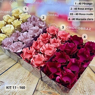 160 Forminhas de Doces: Paleta de Cores Elegantes