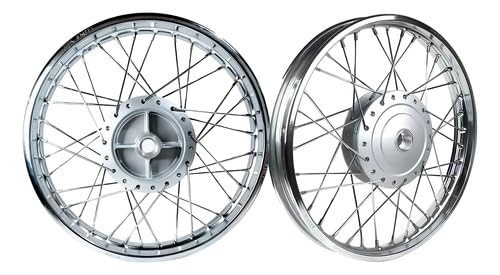 Par de Aros de Roda Raio 4mm para Honda CG Start 160 (Tambor Dianteiro/Traseiro)