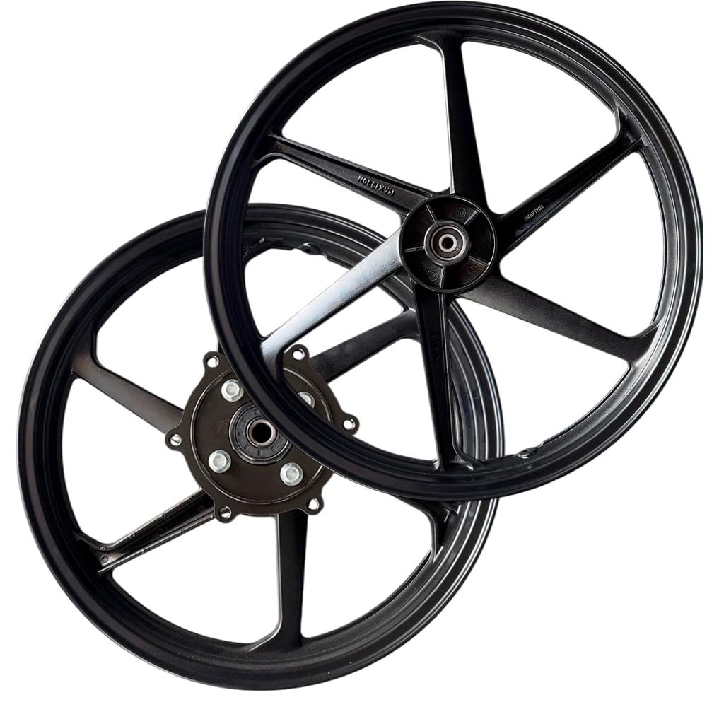 Par de Rodas Liga Leve Preto Bros 160 / XRE 190 Freio a Disco - Modelo Original 6 Pontas