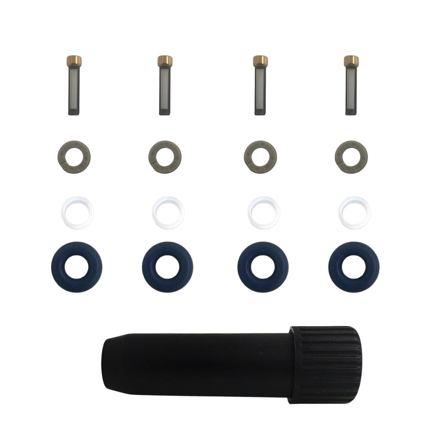 Kit Vedação Injetor Combustível Hyundai Accent/Veloster 1.6L (4 Peças) - Qualidade e Desempenho Garantidos