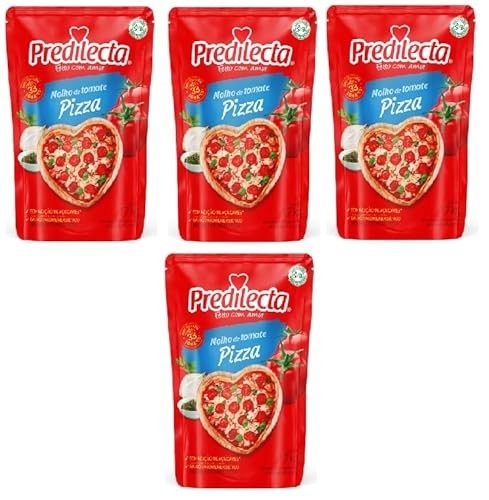 Molho de tomate para pizza Predilecta sem glúten em sachê 1.7 kg (4)