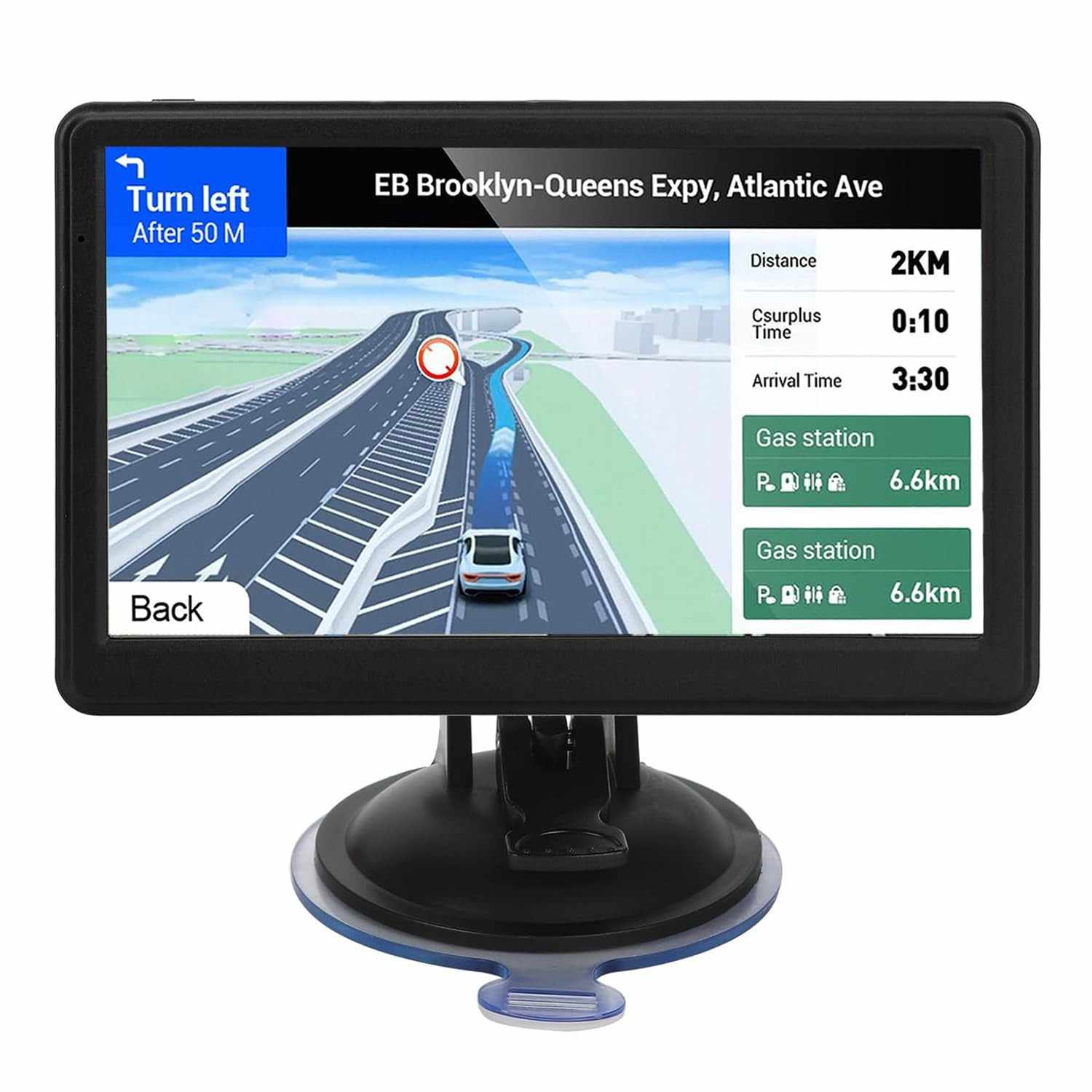 GPS Navegador 17cm para Caminhão e Carro: Mapas EUA/CA/MX 2025 e Atualizações Grátis