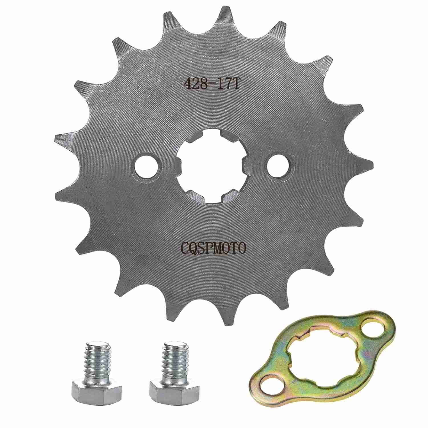 Roda Dentada Dianteira 428 17T 17mm para Motos 50cc-160cc | TaoTao, Roketa, Lifan e Mais