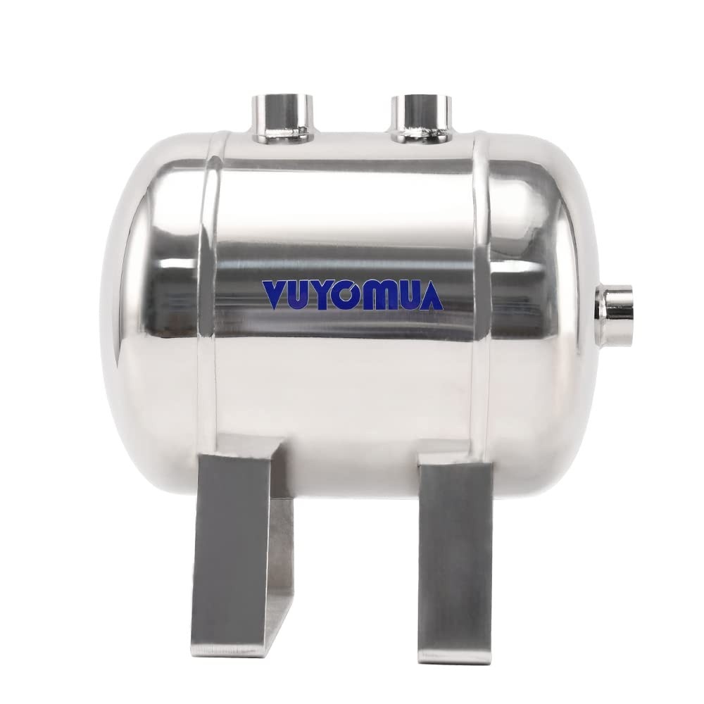 Mini Reservatório de Ar Portátil 4L em Aço Inox 304 - Alta Pressão 180 PSI