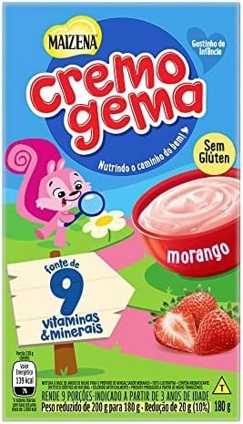 Mingau Cremogema Maizena Morango 180g