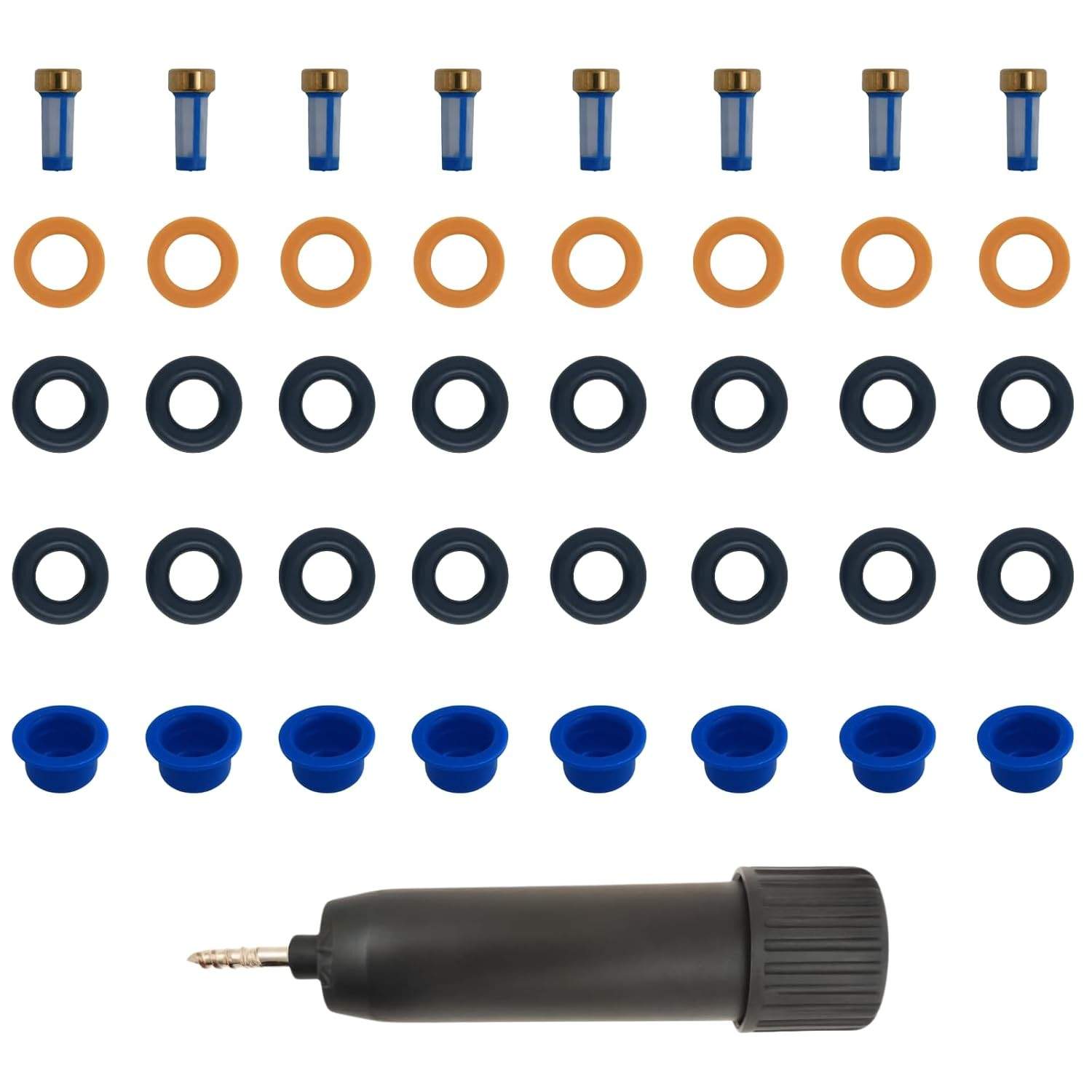 Kit 8 Vedações Injetor Combustível Audi A4/BMW 318i 1.8T 0280150558
