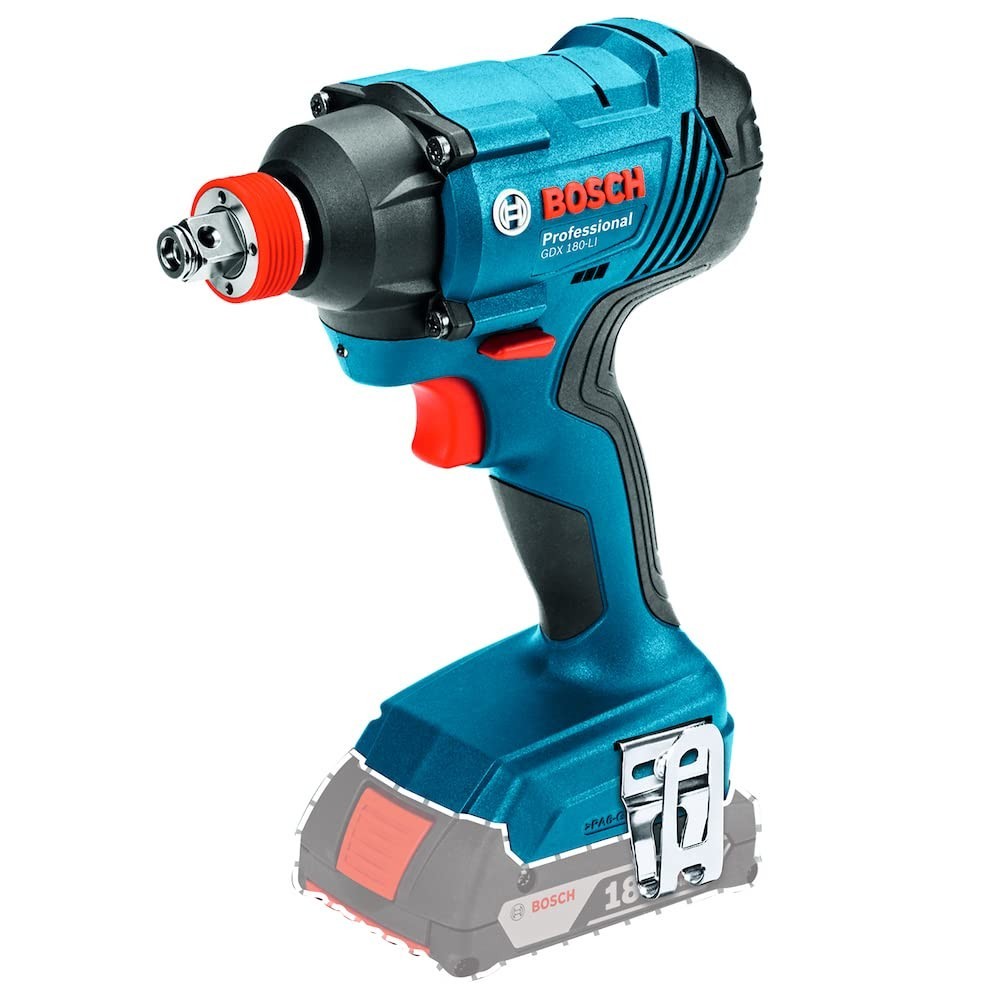 Bosch GDX 180-LI: Chave de Impacto Profissional 18V 180Nm com Mandril 2 em 1