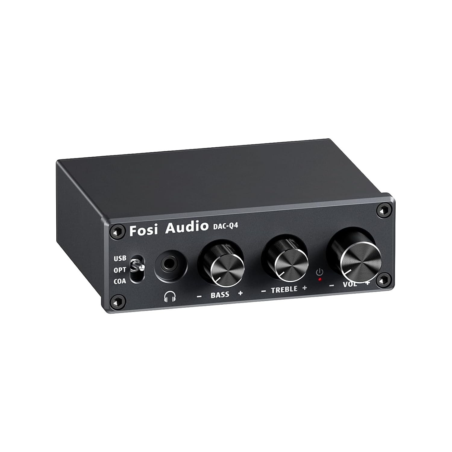 Fosi Audio Q4: Amplificador Mini DAC USB 24 bits 192 KHz para Áudio Imersivo