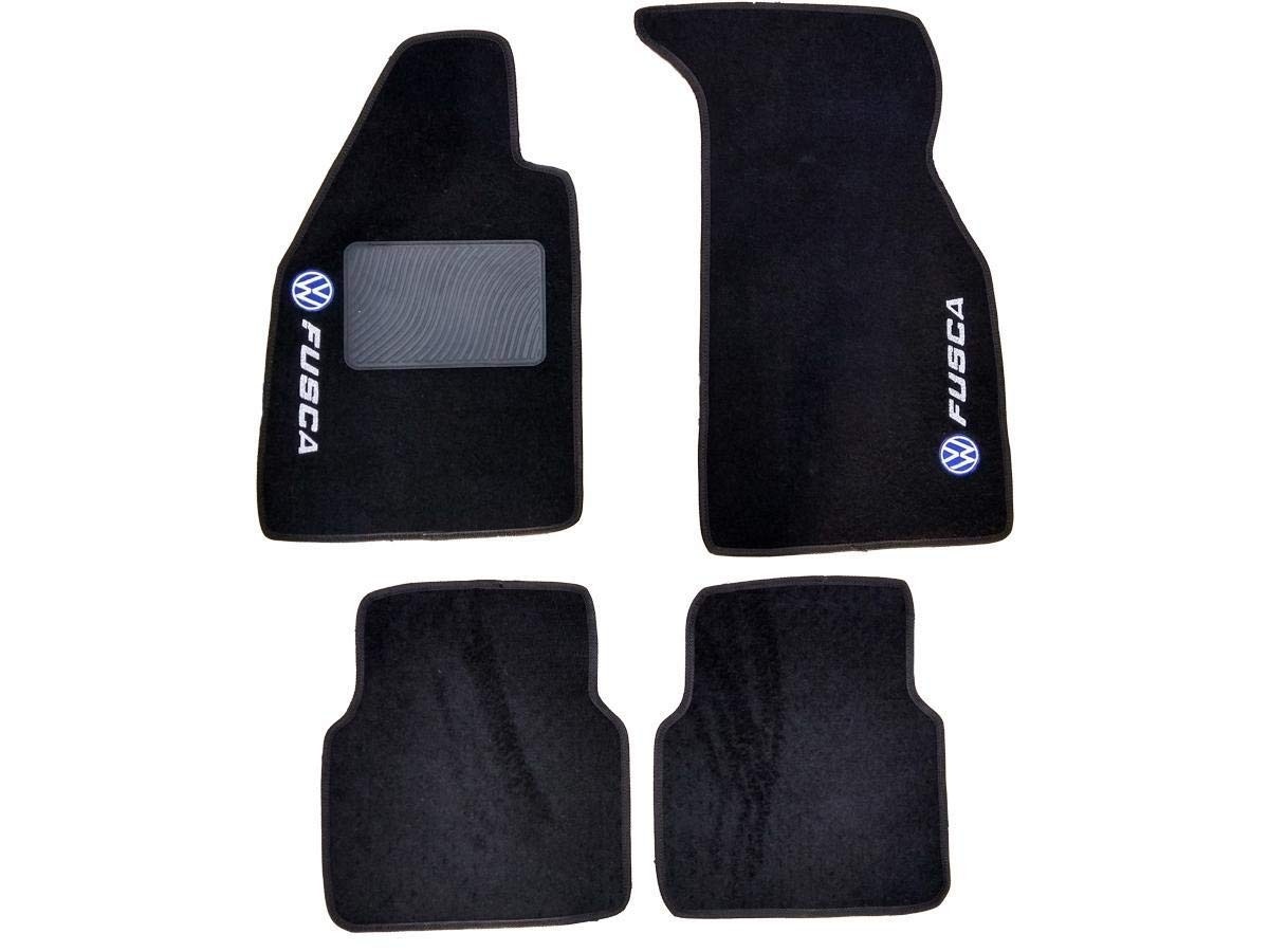 Kit Tapete Carpete Borracha Volkswagen Fusca 1966-1996 Preto | Proteção e Estilo