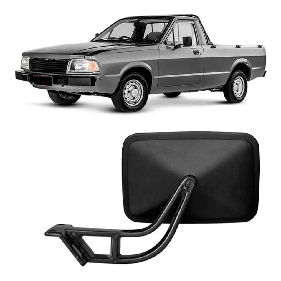 Retrovisor Pampa 1984-1997 Esquerdo Fixo Preto - Visibilidade e Segurança Essenciais