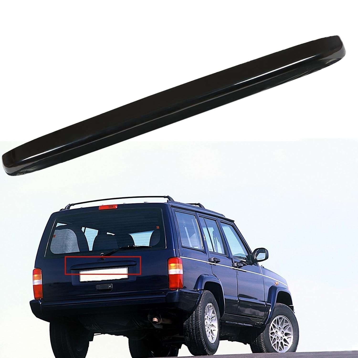Tampa da Lâmpada da Placa de Licença Traseira para Jeep Cherokee 1997-2001 - Durabilidade e Estilo