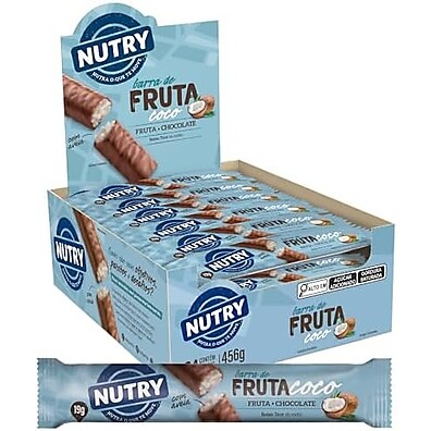 Nutry Coco 19g: Barra Fruta, Chocolate e Aveia (24 Un.)