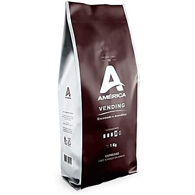 América Café Grãos Torrados Vending 1kg: Sabor Intenso