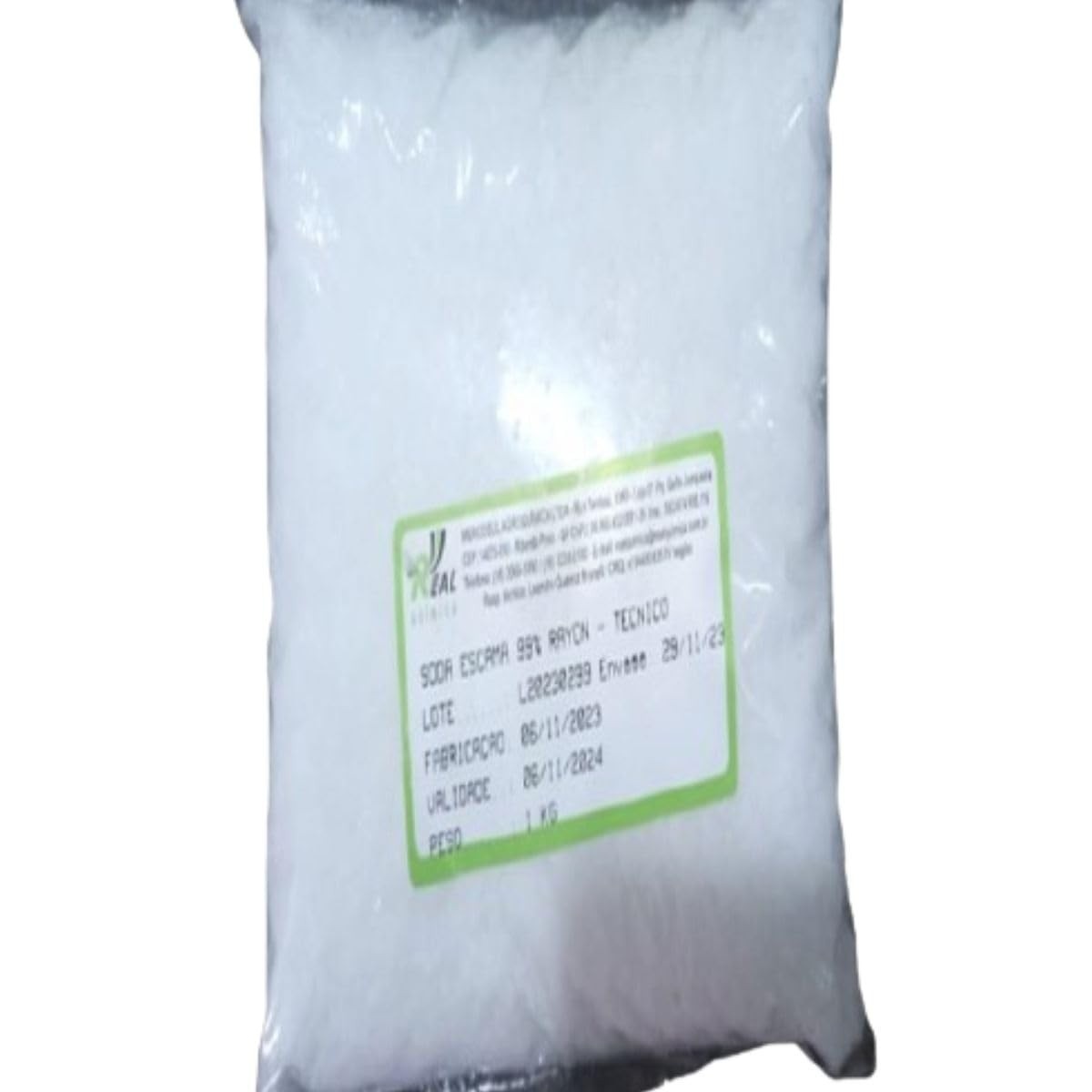Soda Cáustica Pura 99% 1kg - Desentupidor Profissional e Versátil para Limpeza Pesada