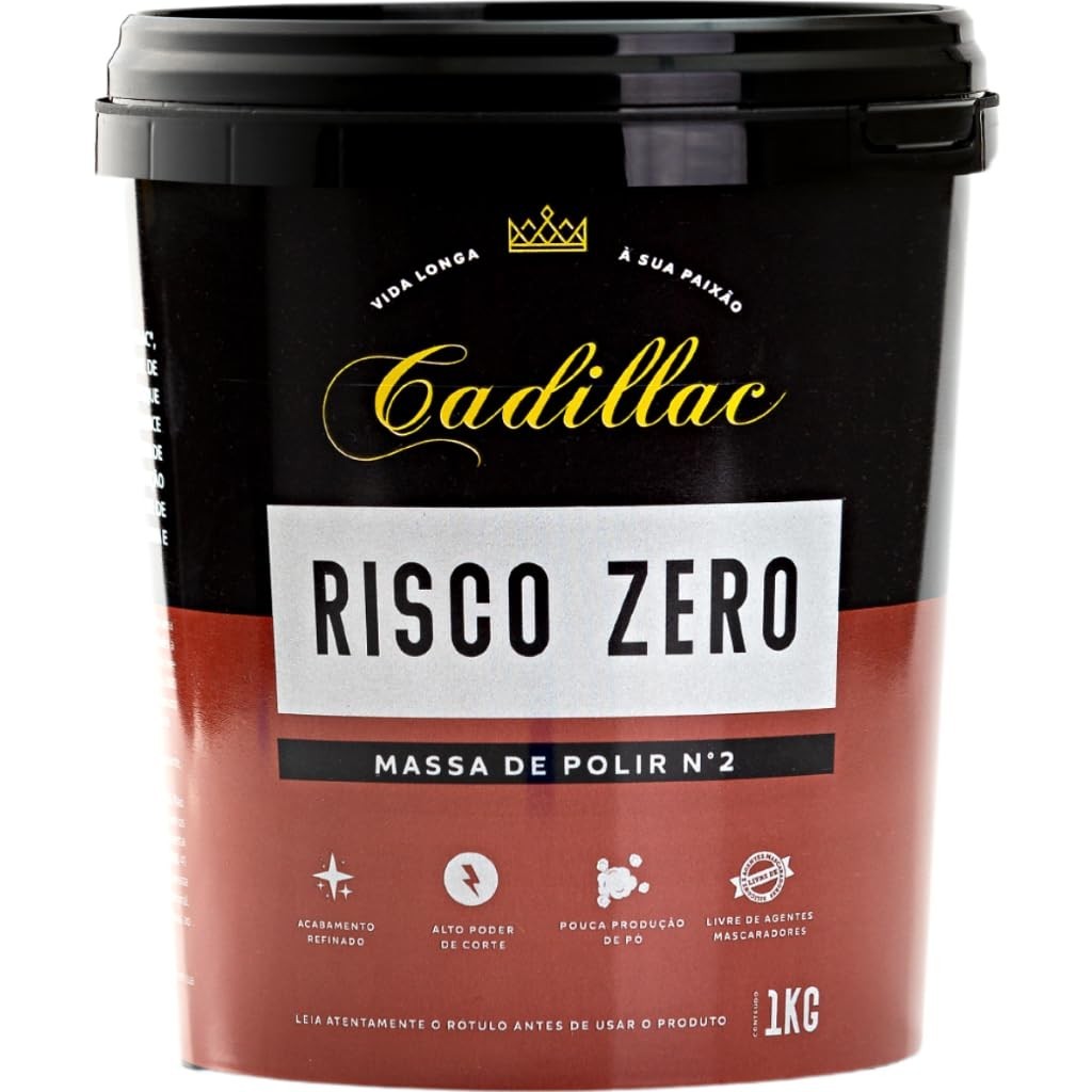Composto Polidor Risco Zero 1kg Cadillac - Massa de Polir Profissional