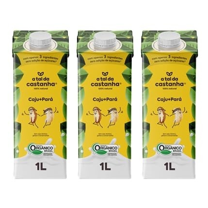Kit 3X: Bebida Vegetal Caju + Pará A Tal da Castanha 1L