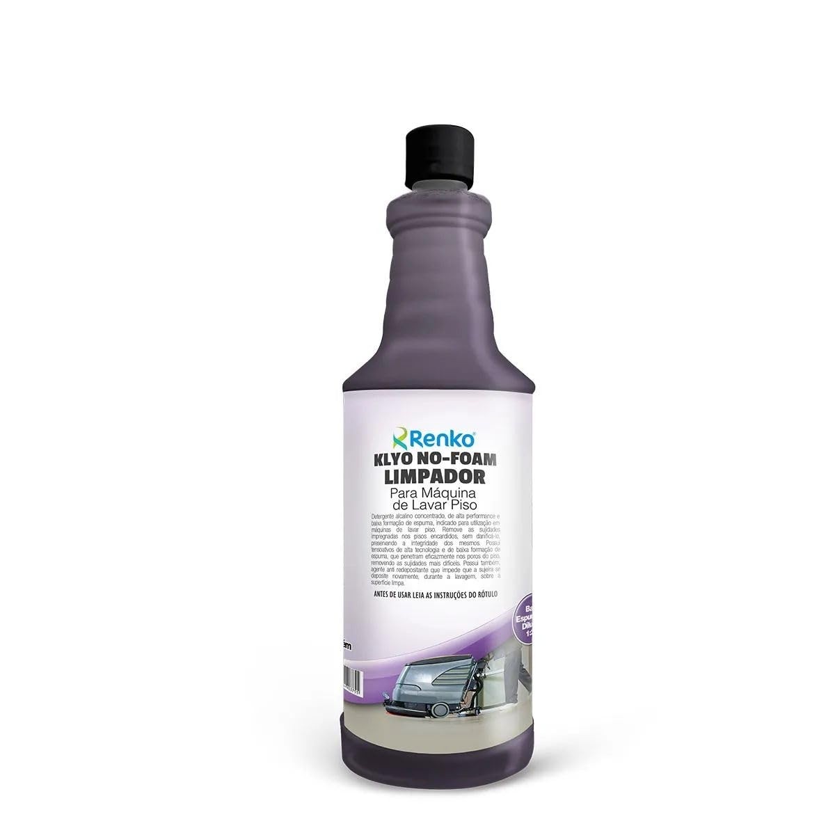 Klyo No-Foam Limpador para Máquina de Lavar Piso 1L - Brilho e Proteção Sem Espuma