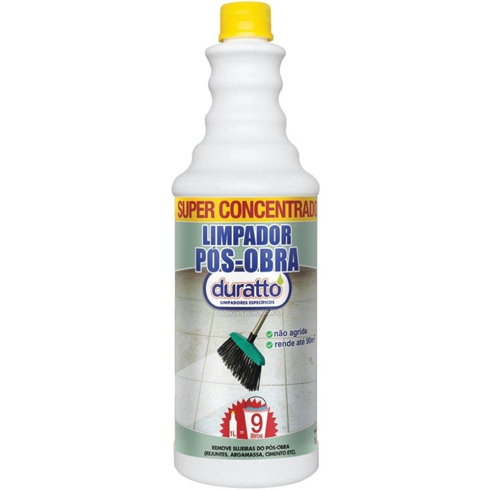 Limpador Pós Obra Concentrado Duratto 1L - Limpeza Profunda sem Danos