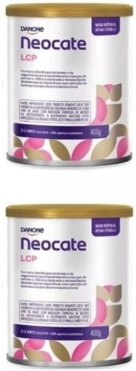 2 Latas - Fórmula infantil em pó LCP 400g - Validade Longa