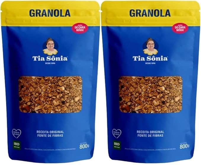Kit 2 Granolas Tia Sônia 800g