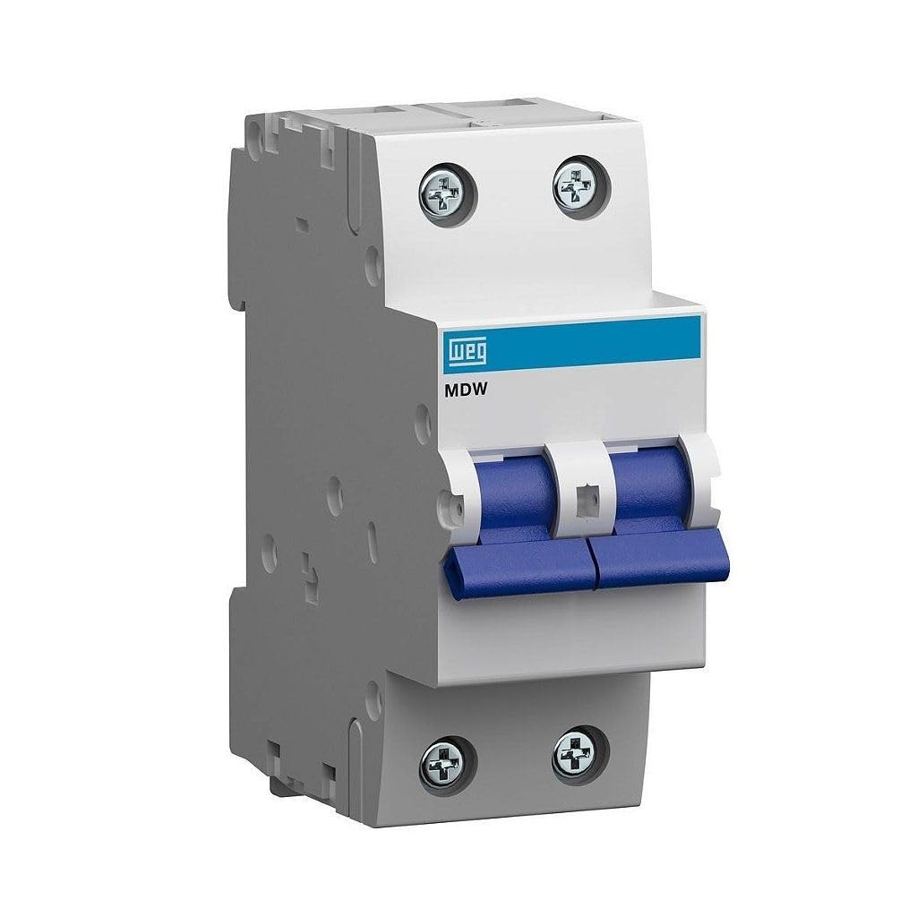 Mini Disjuntor Bipolar WEG 63A MDW-C63-2: Proteção Confiável para sua Instalação