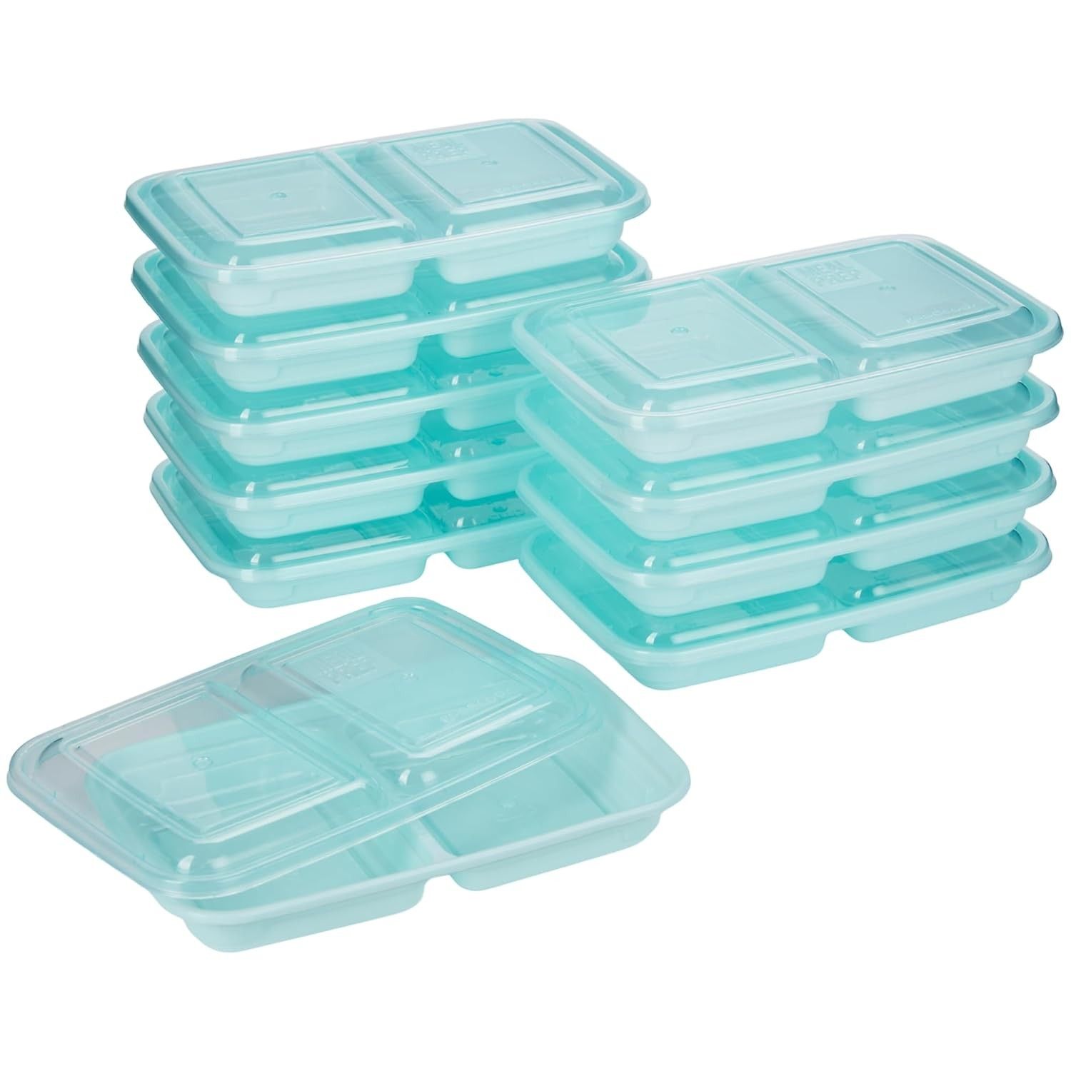 Good Cook - Marmita 2 Compartimentos Azul com Tampa | Segura, Prática e Versátil para Refeições e Lanches
