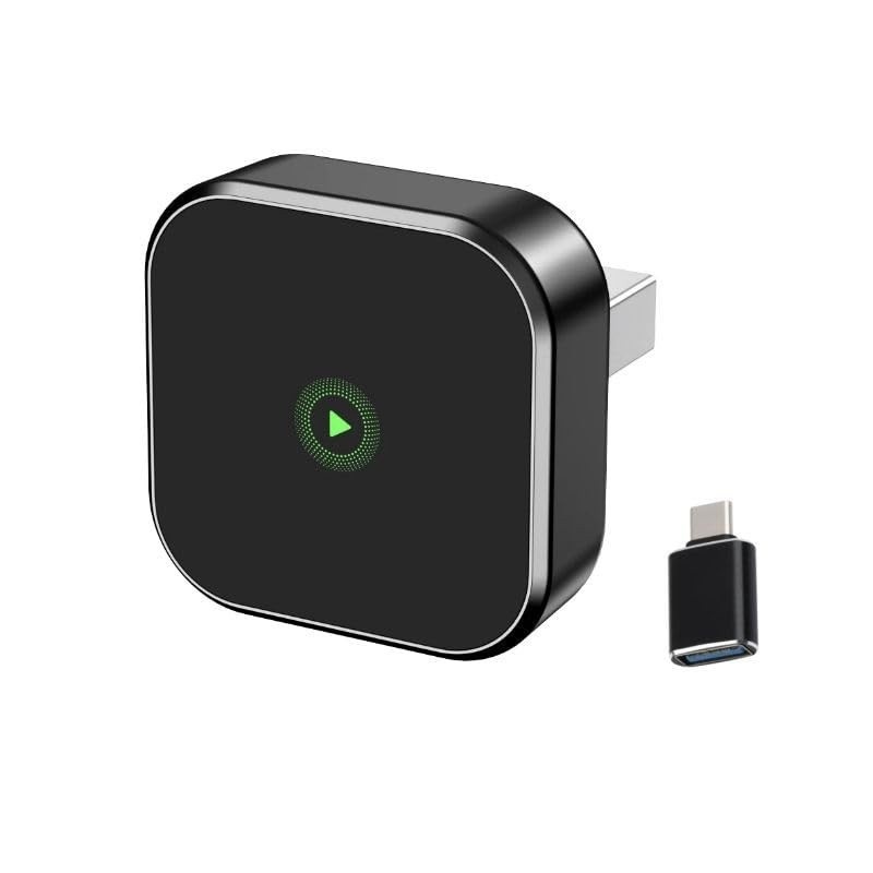 Adaptador Wireless CarPlay & Android Auto 2 em 1 (2025) - Conexão Sem Fio Instantânea