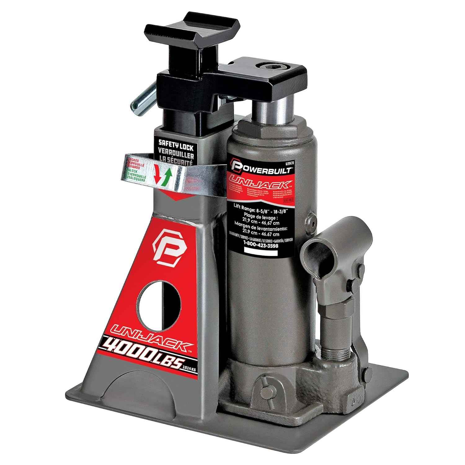 Powerbuilt 620470 Unijack: O Macaco Hidráulico 2 em 1 para Sua Oficina