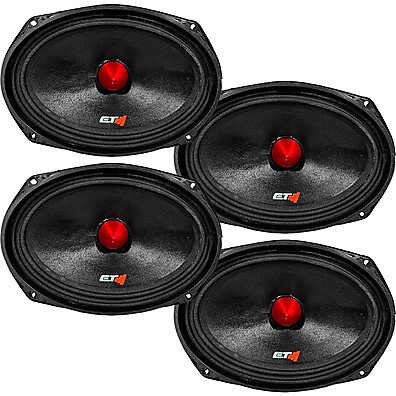 2 Pares Alto Falantes Etm 6x9 Pol 200w – Potência e Qualidade para Seu Som