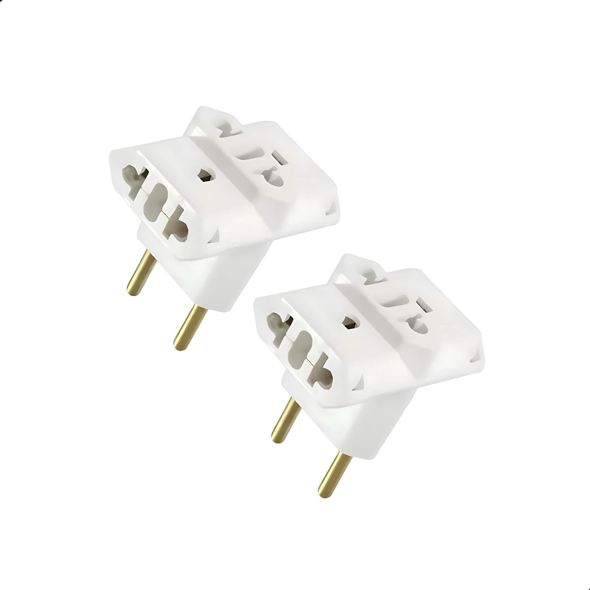 Kit 2 Adaptadores de Tomada T 3 Pinos 10/20A Bivolt - Mais Conexões com Segurança!