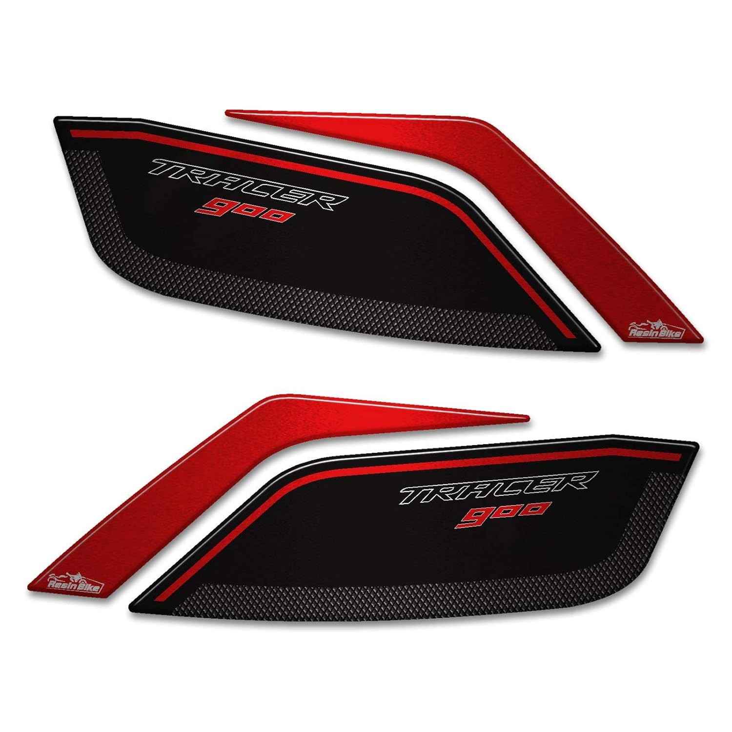 Adesivos 3D Resin Bike para Yamaha Tracer 900/GT 2018-20: Proteção e Estilo Cinza Nimbus