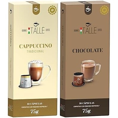 Cappuccino Italle: 20 Cápsulas Intensas