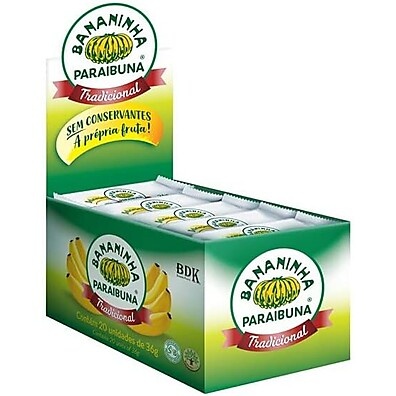 Bananinha Tradicional 36g: Doce Sabor Caseiro (20 Un.)
