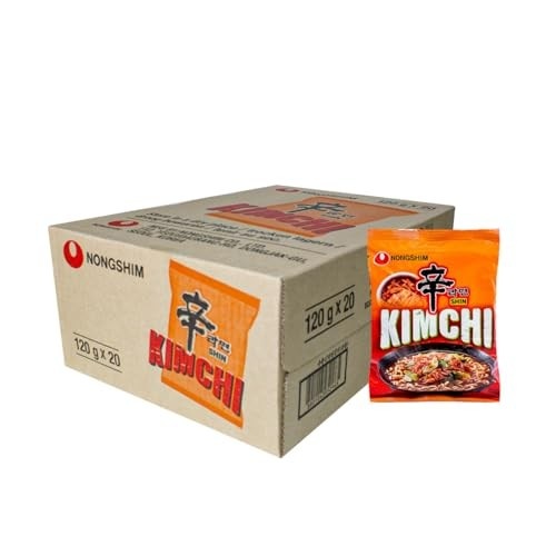 Caixa de Lamen Coreano kimchi Ramyun Picante com 20 pacotes
